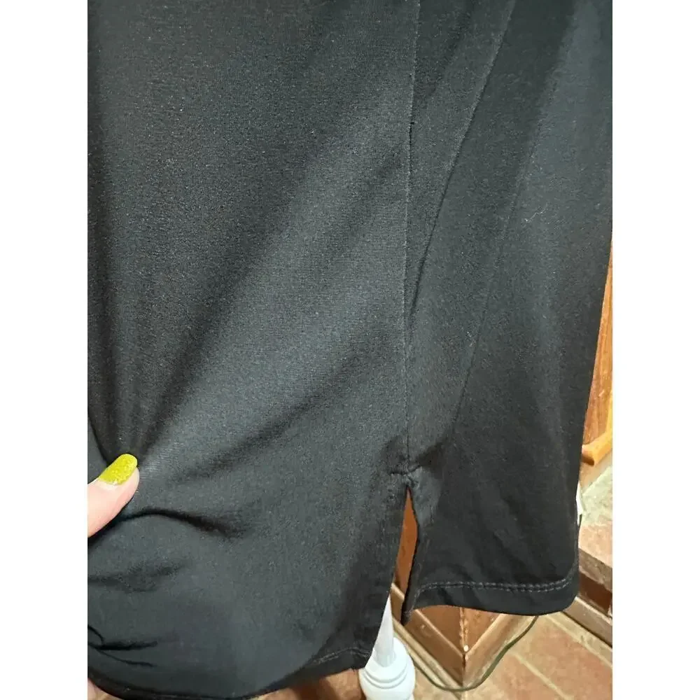 Susan Graver Top Sleeveless Liquid Knit Black L Layering Capsule Minamalist - Picture 7 of 8